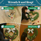 2-Pack 14 Inch Wire Wreath Frame – Heart Metal Wreath Form with Heart Design for DIY Crafts, Floral Projects, and Home Decor – Dark Green Wire Frame for Christmas Holiday & Weddings