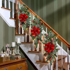 Haute Decor Classic Pre-lit Holiday Swags (Set of 4 - Staircase)
