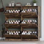 Shoe Cabinet with 6 Flip Drawers, Slim Narrow Shoe Storage Cabinet, Freestanding Shoe Organizer for Entryway, Hallway, Foyer