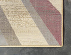 Unique Loom Barista Collection Area Rug - Ngada (4' 1" x 6' 1" Rectangle, Beige/ Red)