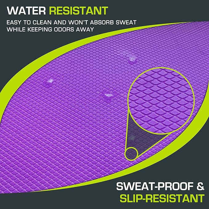 ProsourceFit Exercise Balance Pad, Non-Slip Cushioned Foam Mat & Knee Pad for Fitness and Stability Training, Yoga, Physical Therapy