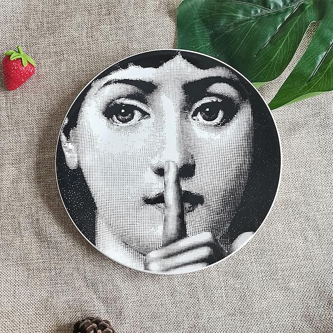Decorative Plates Handmade Ceramic Ornament for Home&Office Wall Decors (with Hanger) (F9)
