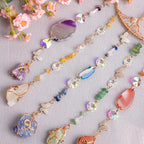 Chakra Dream Catchers Chakra Crystals Stones Crystal Sun Catcher for Windows Hanging Decoration Garden Wall Meditation Yoga Room Decor