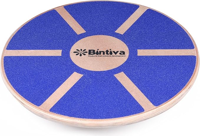 bintiva Wood Balance Board for Fitness Rehab Balance and Stability Training