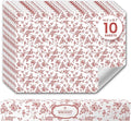 Rose Scented Drawer Liners for Dresser Drawers (10 Large Sheets, 19.7" x 14.4") - Non Adhesive Drawer Paper Liner for Bedroom Dresser & Closet Shelves by Linda’s Essentials