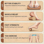 Cork Balance Board - Premium Cork Stability Balance Trainer | Foot & Ankle Strengthener to Improve Mobility, Prevent Falls | Home Gym Fitness Equipment | Mobility Trainer for Adults