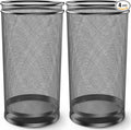 19.5" H Mesh Umbrella Stand - Ventilated Mesh Umbrella Holder for Entryway - Extra Capacity Storage for Umbrellas Canes & More - Freestanding Indoor Organizer 10.4" L x 10.4" W x 19.5" H - 4P Black