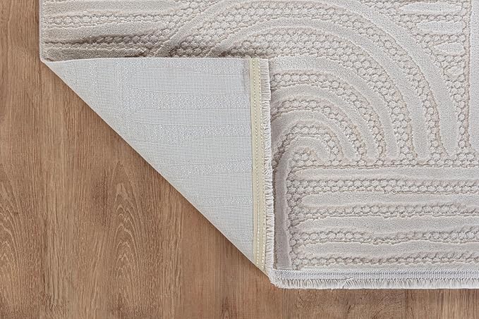 Modern Indoor Rug Orbit 2x3 Area Rugs for Living Room Luxury Kitchen Bedroom Durable Soft Geometric Durable Low and High Pile Stain Resistant Non Shedding Area Carpet 2x3