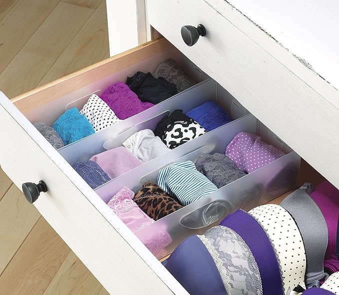 Whitmor Drawer Organizers, Small, S/3 (Pack of 2)
