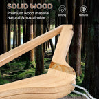 Wooden Hangers 20 Pack, Durable Wood Hangers with 360° Swivel Hook & Notches, Slim Coat Hanger Wooden for Closet, Natural