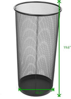 Mind Reader Umbrella Stand, Multi-Purpose Mesh Storage Stand, Organizer for Office and Entryway, Metal Mesh, Black
