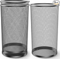 19.5" H Mesh Umbrella Stand - Ventilated Mesh Umbrella Holder for Entryway - Extra Capacity Storage for Umbrellas Canes & More - Freestanding Indoor Organizer 10.4" L x 10.4" W x 19.5" H - 3P Black