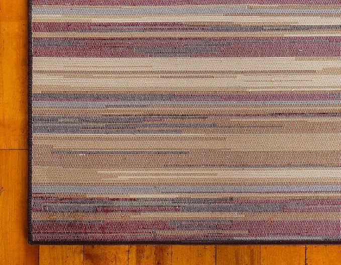 Unique Loom Barista Collection Area Rug - Icatu (9' x 12' Rectangle, Beige/ Brown)