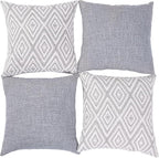 HPUK Decorative Throw Pillow Covers Set of 4 Couch Pillows Accent Cushion Cover for Couch Sofa Living Room, 20"x20" inches, Grey