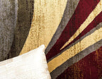 Unique Loom Barista Collection Area Rug - Ngada (9' x 12' Rectangle, Beige/ Red)