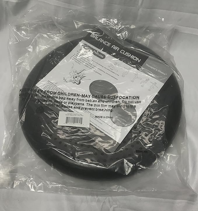 Therapist’s Choice® Inflated Air-Filled Stability Balance Disc-BLACK