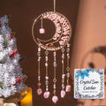 Dream Catchers Tree of Life Dream Catcher Rose Quartz Dreamcatcher Wall Decor with Healing Crystal Stone Dream Catcher Crystals for Windows for Bedroom Home Decor Birthday Garden-Pink
