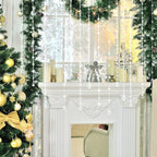 Soulchen 24 Pcs 40 Inch Clear Acrylic Crystal Garland Strands Large Hanging Chandelier Bead Chain String Wedding Icicle Drop Ornaments for Wedding Party Decor