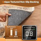 Veken Non Slip Cushioned Rug Pad Gripper 2 x 3 Ft, Felt and Silicone Backing, 1/4 inch Thick Carpet Liner for Hardwood Floors and Finishes, Under Area Rugs Anti Skid Mat, Keep Rugs Safe and in Place