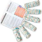 6 Pack White Sage ~ Sage Smudge Sticks for Smudging & Cleansing Energy ~ Bulk/Wholesale ~ Sustainably Grown (6 Pack)