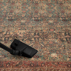 Keen Home Design 8x10 Rug - Machine Washable Area Rug with Non-Slip Backing, Ideal for Living Room, Dining Room, Bedroom - Vintage, Easy Clean, Durable, Low Pile Rug - (8' x 10')