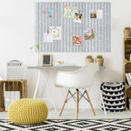 Cork Board for Walls 36" x 24", 6 Pack Felt Bulletin Board Wall Tiles with 30 Push Pins for Home Kitchen School Office Wall DIY Decorative