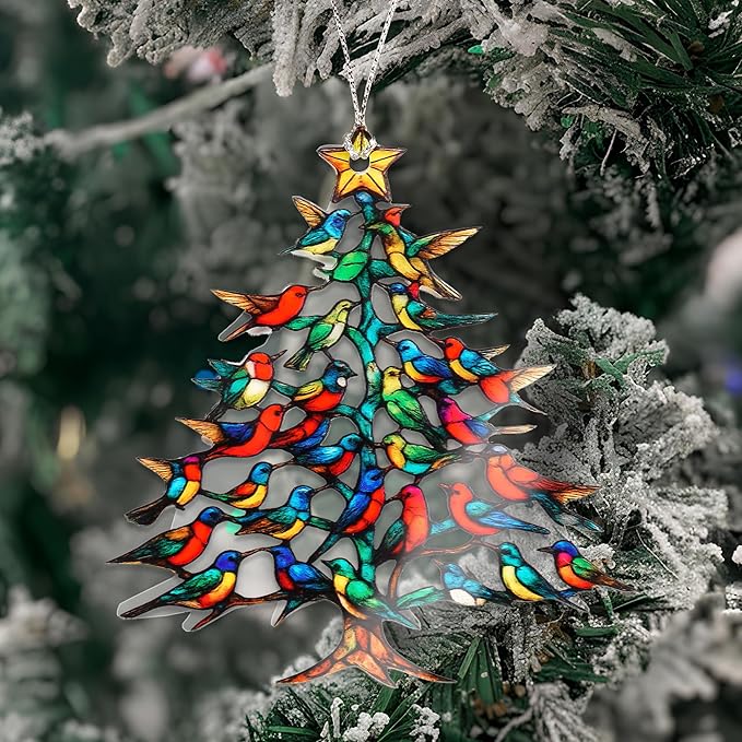 Hummingbird Gifts for Women - Christmas Ornament 2026 - Beautiful Christmas Ornaments Decorative Hummingbird with Meaningful Story Card Humming Bird Valentines Birthday Teacher Gift