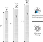 A&S Mezuzot Aluminum Mezuzah Case with 3D Painted Shin Design Easy Peel and Stick Judaica Door Mezuzah for Parchment Scroll (Grey/White, 7 Inches)