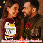 Crimmy Valentines Day Gifts for Him Her, Crochet Tiny Penguin Anniversary Birthday Gift for Boyfriend Girlfriend Wife Husband, I Love You Romantic Gifts for Women Men Couple (Love red Penguin)