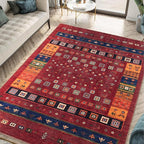 Keen Home Design 6x9 Rug - Machine Washable Area Rug with Non-Slip Backing, Ideal for Living Room, Dining Room, Bedroom - Vintage, Easy Clean, Durable, Low Pile Rug - (6' x 9')