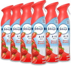 Febreze New & Improved Air Mist, Berry & Bramble Air Freshener, Home and Kitchen Essentials, Odor Fighting Room Spray (Pack of 6)