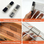 Adjustable Drawer Dividers for Clothes - 4 Pack Transparent Dresser Organizers, Shallow Drawer Dividers for Clothes, Kitchen, Office, Bathroom Storage