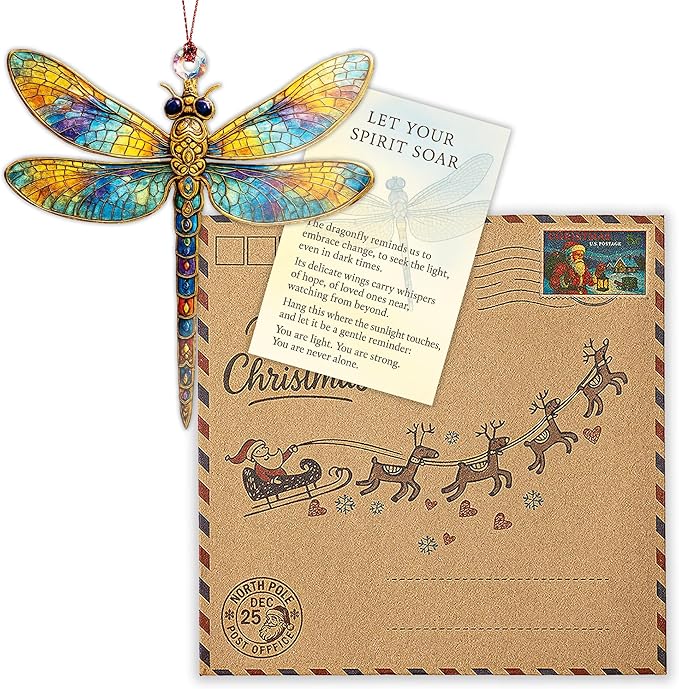 Christmas Women Gifts 2026 - Christmas Ornaments 2026 - Dragonfly Ornament - Dragonfly Gifts for Women - Christmas Women Decoration Ornaments