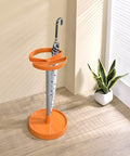 Kings Brand Furniture - Bromna Umbrella Stand Rack, Free Standing Umbrella Holder, Orange