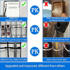 over the door shoe organizer,2025 upgraded,over the door shoe organizer,35 Huge clear pockets,over door shoe organizer,Store size 13 shoes,Strong material,hooks Suitable for various doors,White