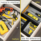 Drawer Organizers 3-Size | Office, Kitchen, Desk, Junk Drawer Organization & Storage Tray [6 Pcs]
