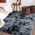 Rugs for Bedroom 4x6, Soft Shaggy Modern Shag Area Rug for Living Room, Upgrade Non-Slip Plush Fluffy Carpet for Kids Boys Girls Room Home Decor Aesthetic, Blue Grey