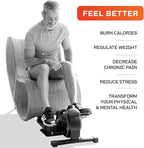 LifePro Under Desk Elliptical - Under Desk Bike Pedal Exerciser - Perfect Desk Exercise Equipment - for Seniors Adults and Teens (Flexstride Plus) (Renewed))