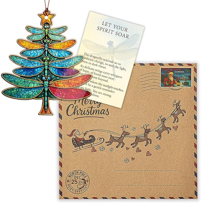 Christmas Women Gifts 2026 - Christmas Ornaments 2026 - Dragonfly Ornament - Dragonfly Gifts for Women - Christmas Women Decoration Ornaments