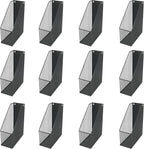 YBM HOME Mesh Steel Magazine File Holder (12, Black)