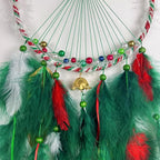 Christmas Star Dream Catcher Handmade Christmas Dreamcatcher Hanging Decoration Home Wall Decoration Craft Ornament