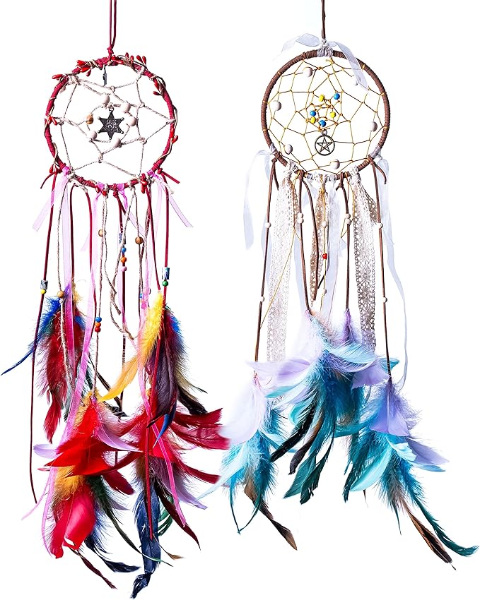 DIY Dream Catcher Kit (2 Pack): Make Your Dreamcatcher for Kids & Adults, Unleash Your Creativity, Create Two Unique Talismans, Make Your Very own Dream Catcher