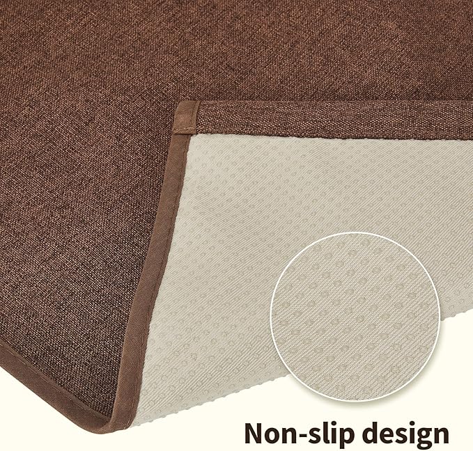 Teniux Remote Control Holder Armchair Caddy for Recliner Couch, Non-Slip Armrest Organizer with 5 Pockets for Magazine, Tablet, Phone, iPad (Brown)