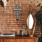 VZVCTFS God Says You Are Wooden Cross - 6.5x10 Inch Inspirational Bible Verse Wall Decor for Home Office Kitchen, Christian Scripture Hanging Gift for Easter Christmas（Black）- A06