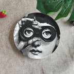 Decorative Plates Handmade Ceramic Ornament for Home&Office Wall Decors (with Hanger) (F2)
