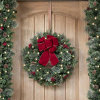Haute Decor Adapt Adjustable Wreath Hanger, Top & Length Adjustable - Brushed Copper - Strong Over The Door Wreath Holder that Fits Almost Any Size Door