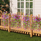 INQCMY 2Pcs Artificial Fake Hanging Flowers for Outdoors UV Resistant Artificial Plants for Spring Summer Decor Look Real Faux Flowers for Outside Home Planter Porch Patio Decor