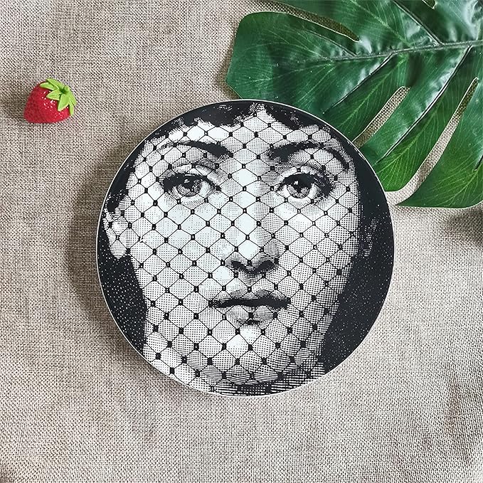 Decorative Plates Handmade Ceramic Ornament for Home&Office Wall Decors (with Hanger) (F8)