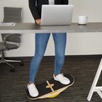 Blue Planet Balance Surfer | Bamboo Balance Board for Office, Standing Desks, Surfing, SUP, Yoga, Exercise! Includes 3 Balance Modules (EVA Foam)