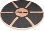 bintiva Wood Balance Board for Fitness Rehab Balance and Stability Training